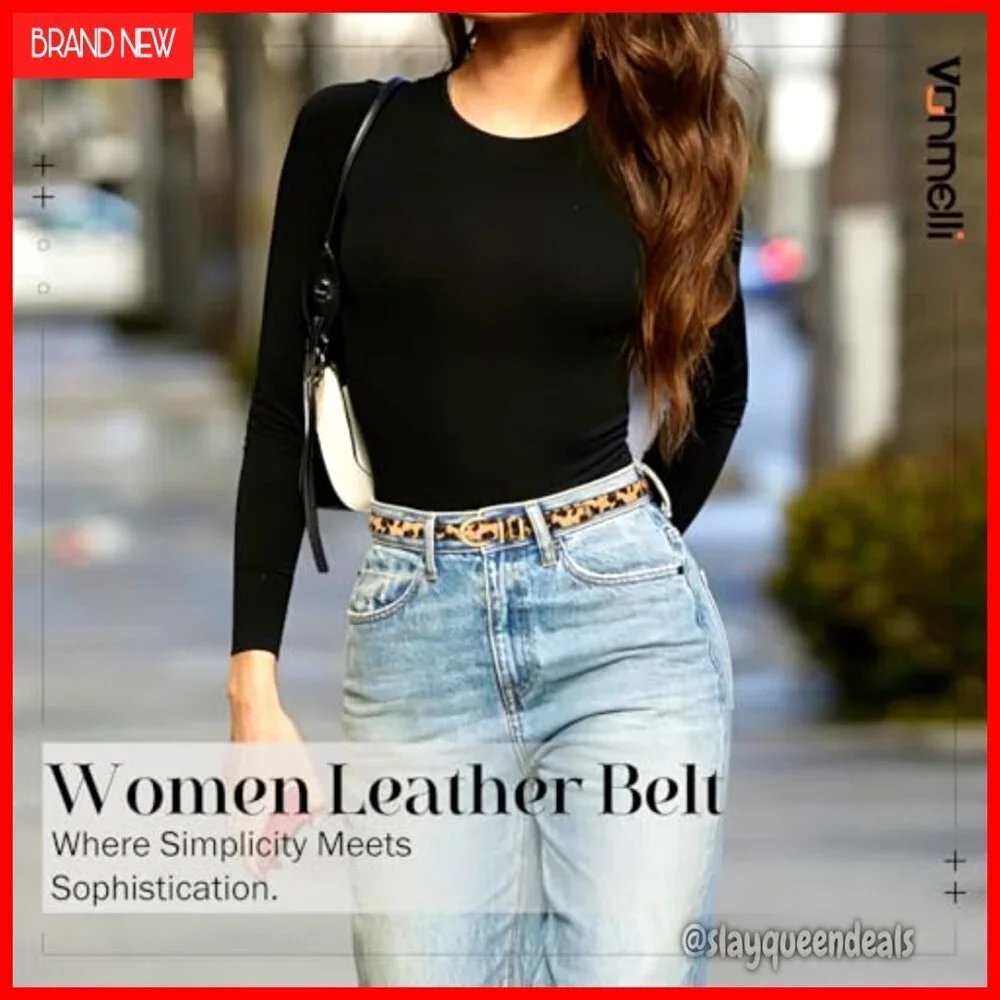 Skinny Faux Leather Belt Gold Buckle 0.7